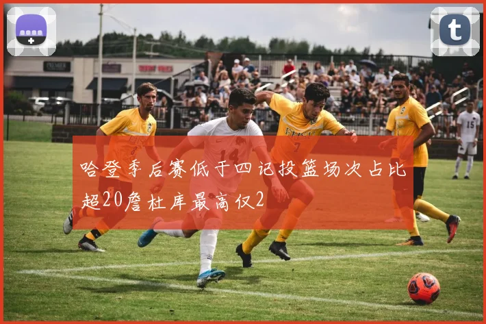 哈登季后赛低于四记投篮场次占比超20詹杜库最高仅2